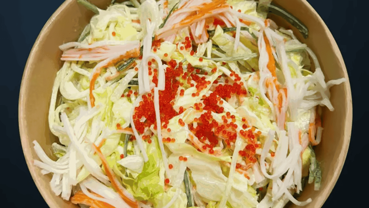 kani salad 蟹柳沙拉, Yoomi Sushi